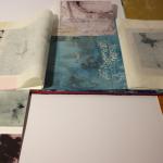 Erbario Mediterraneo, 2020Handmade folder covered in fabric containing 12 intaglio printsClosed book measures mm 300x208x15
