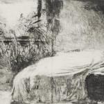 Il letto, 2011Etching on zinc - mm 300x830