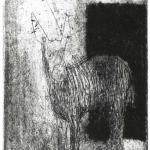 A volte faccio l'asino, 2014 - Etching, drypoint - mm 1350x90
