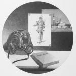 Arlechin batocio, 2006Acquaforte, acquatinta su rame - mm 380 (diametro) – Tiratura 30 + VI + 5 pdaFoglio mm 700x500 – Stampata dall’artista