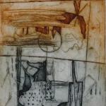 Ananke, 2022Experimental techniques, drypoint - mm 460x360