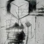 The cube, 2021Drypoint, engraving - mm 480x400