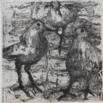 Uccelli alla Specola, 1997Etching, soft ground etching