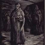 Maria DavidovichMonologue about death I, 2018Wood engraving - mm 150x100