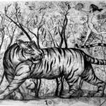 Camminare sulla coda della tigre, 2008Drypoint – mm 180x235