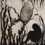 Fronde, 2018Drypoint - mm 195x150Edition some PdA - Paper mm 500x350 - Printed by the artist