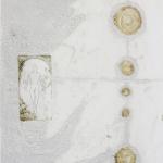 Il velo del tempio, 2021Collography, drypoint, galv-etch - mm 500x350