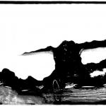 Nebbia,1986 Xilografia - mm 195x325