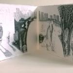 Il minipimer della nonna (artist's book), 2018Etching on zinc and letterpress- mm 160x320