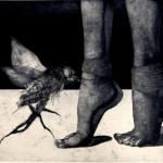 Feet ed insect, 2003Acquatinta e bulino con fondino - mm 400x490 - Tiratura 10