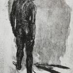Arianna Loscialpo Figura maschile con macchia e sentiero Acquaforte - mm 300x234