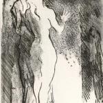 PD027 Forse un amore, 1966 (***) Etching, aquatint on copper - plate mm 185x130sheet mm 497x351 - edition 22/35