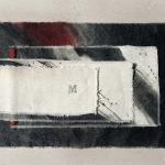 Libro d'artista M, 2023Carborundum, drypoint on cotton canvas - mm. 360x210